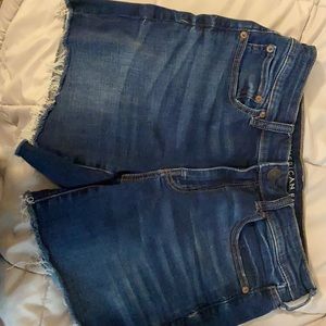 American eagle denim short shorts